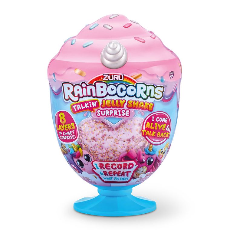 Rainbocorns, pucharek lodowy z mówiącą maskotką