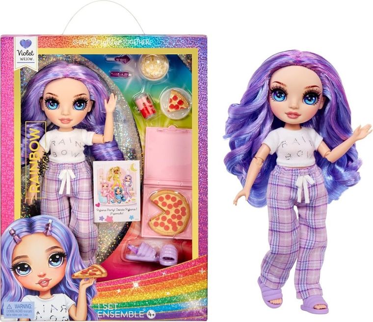 Rainbow High, Party Fashion Doll, Violet, lalka modowa