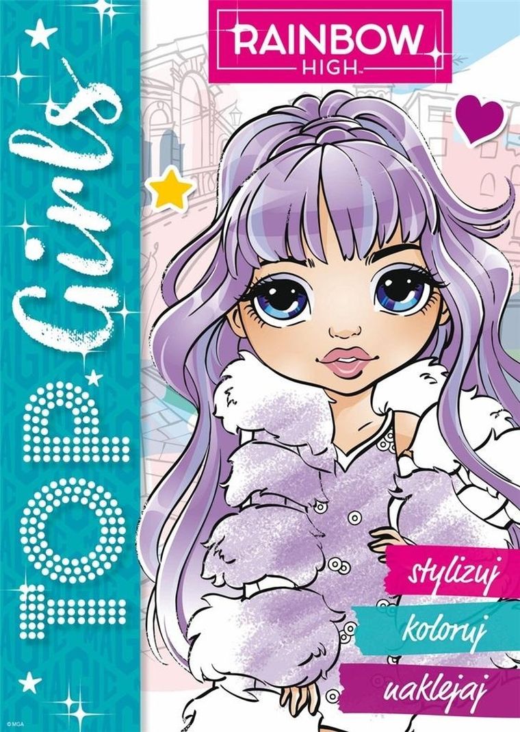 Rainbow High. Top Girls. Stylizuj, koloruj