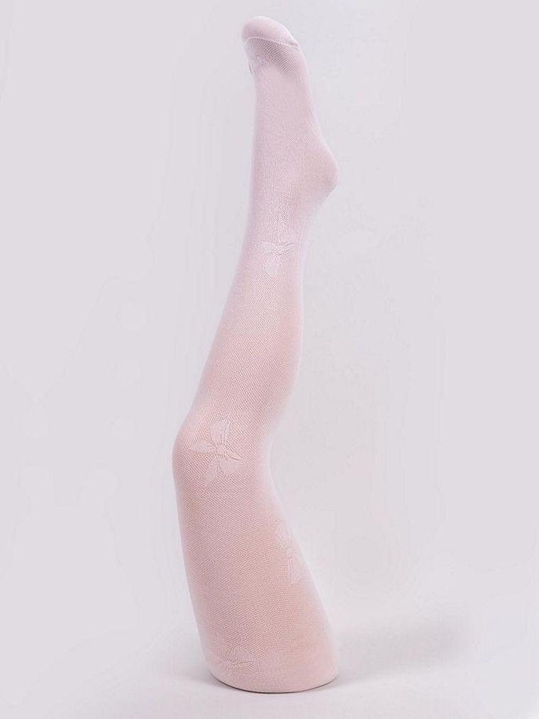 Rajstopy dziewczęce, białe, 30 DEN, Yoclub