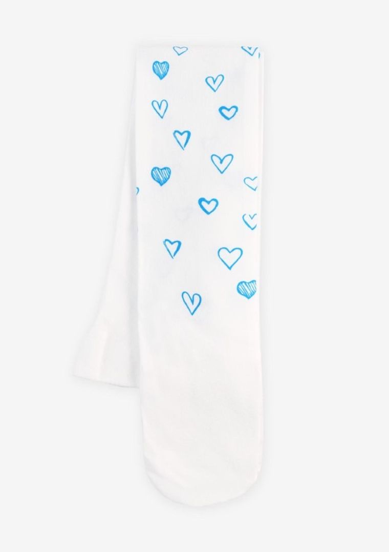 Rajstopy dziewczęce, białe, 40 DEN, Pretty, Marilyn