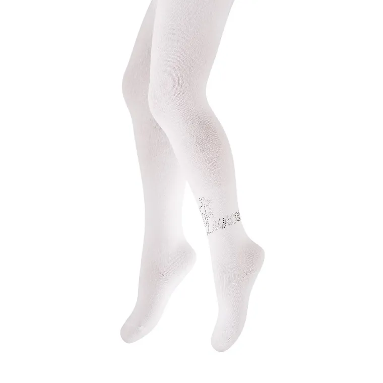 Rajstopy dziewczęce, białe, Be Snazzy