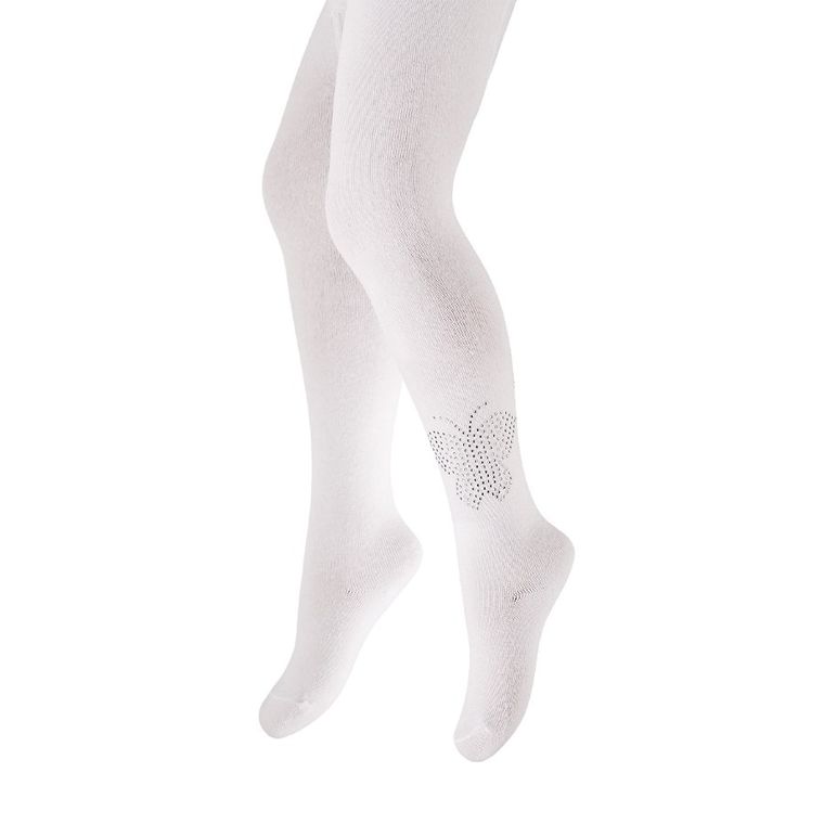 Rajstopy dziewczęce, białe, Be Snazzy