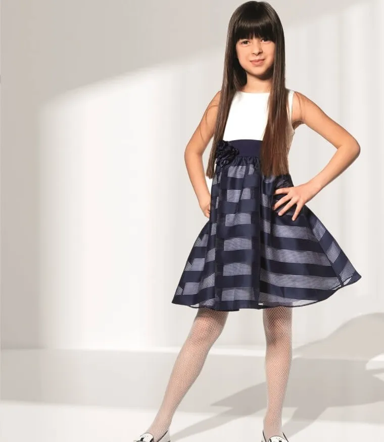 Rajstopy dziewczęce, białe, Jastine, Adrian