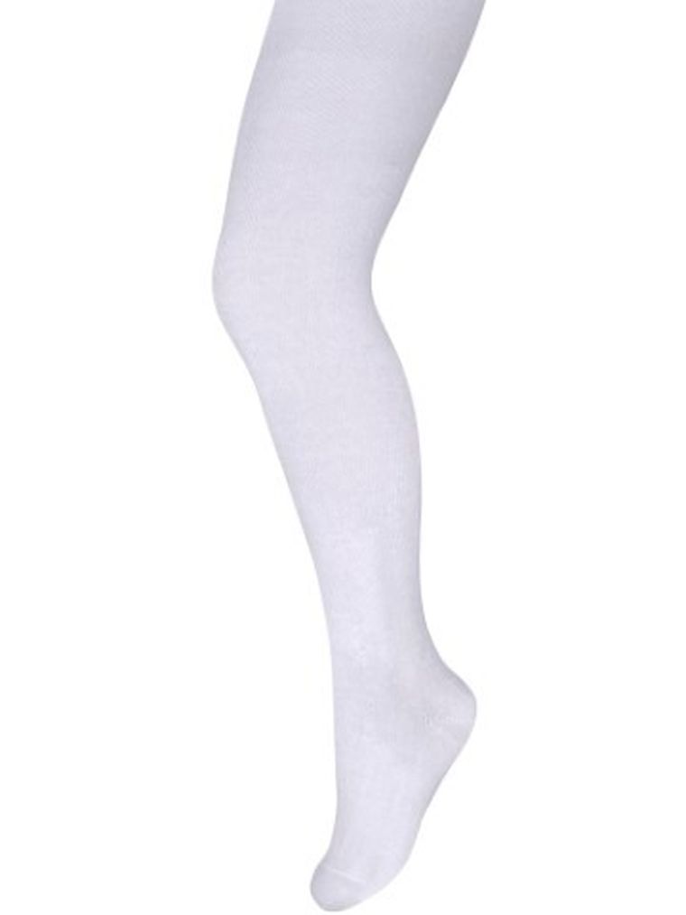 Rajstopy dziewczęce, białe, mikrofibra, 40 DEN, Milusie