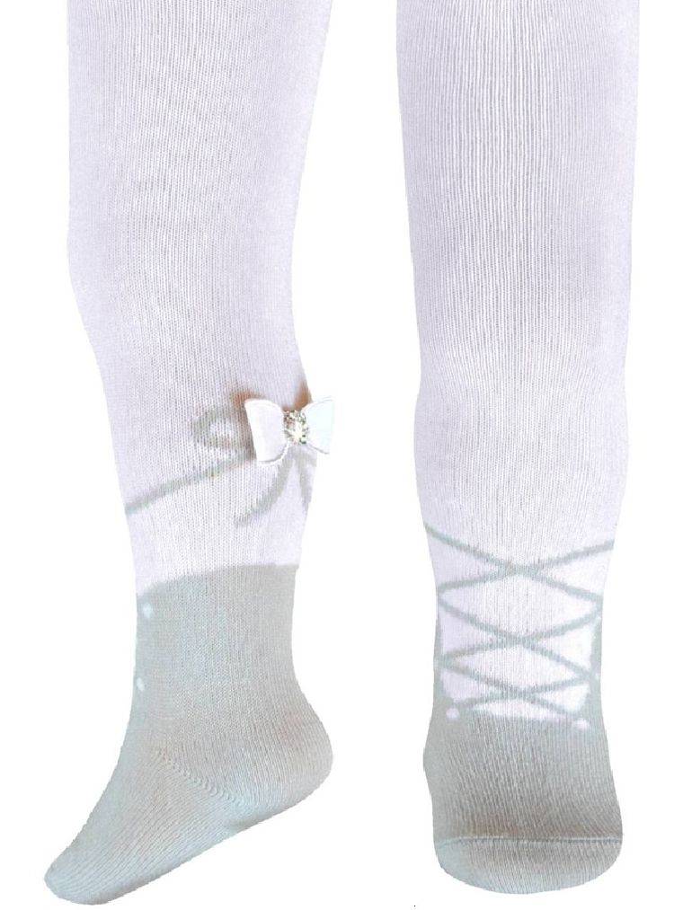 Rajstopy dziewczęce, białe, Milusie