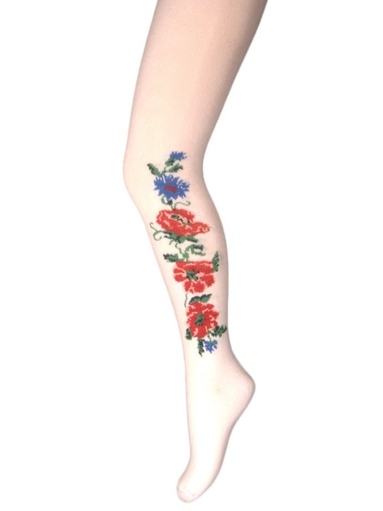 Rajstopy dziewczęce, białe, Milusie