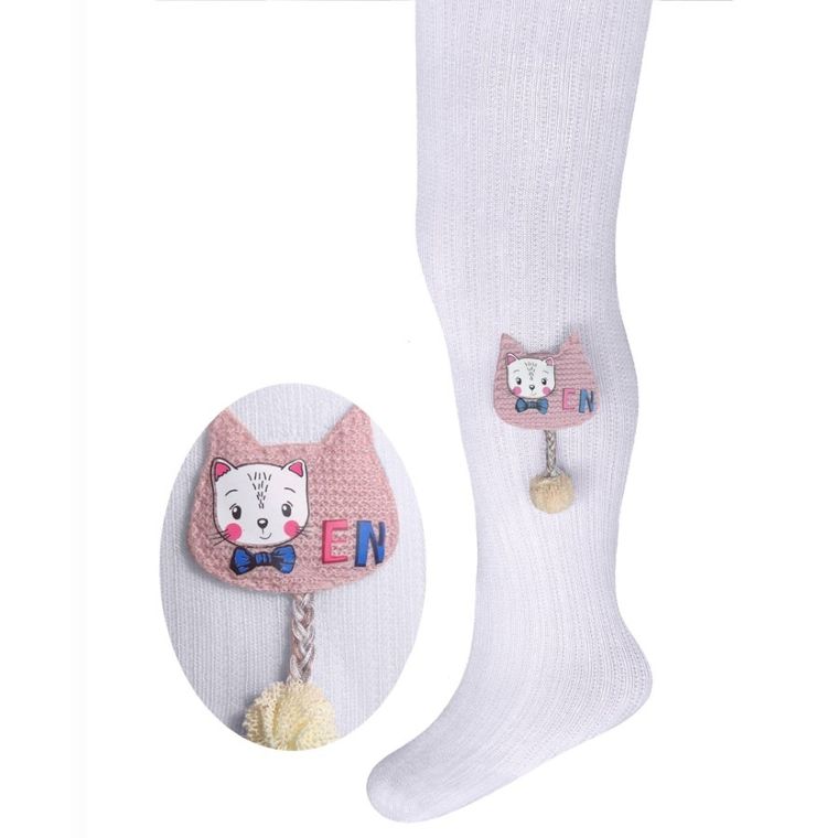 Rajstopy dziewczęce, białe, Milusie