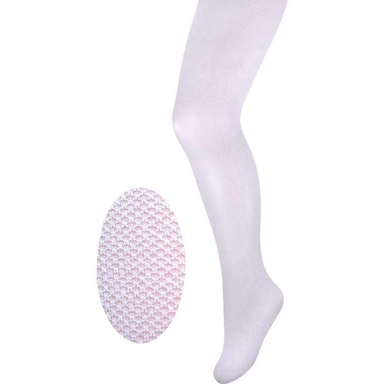 Rajstopy dziewczęce, białe, Milusie