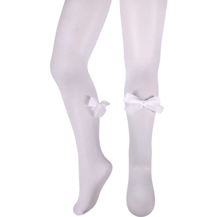 Rajstopy dziewczęce, białe, Milusie
