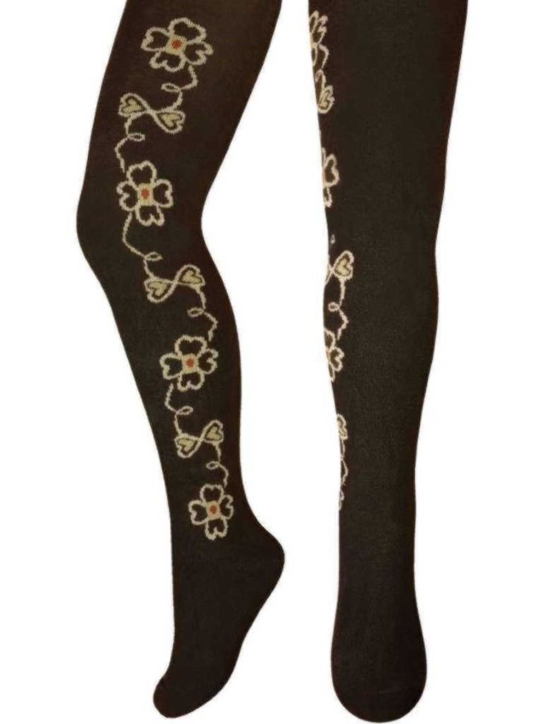 Rajstopy dziewczęce, brązowe, Milusie