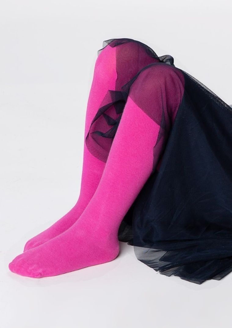 Rajstopy dziewczęce, ciemnoróżowe, Julia, Marilyn