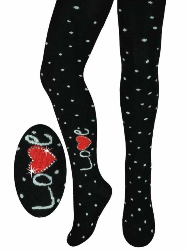 Rajstopy dziewczęce, czarne, Milusie