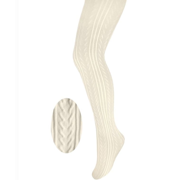 Rajstopy dziewczęce, ecru, mikrofibra, Milusie