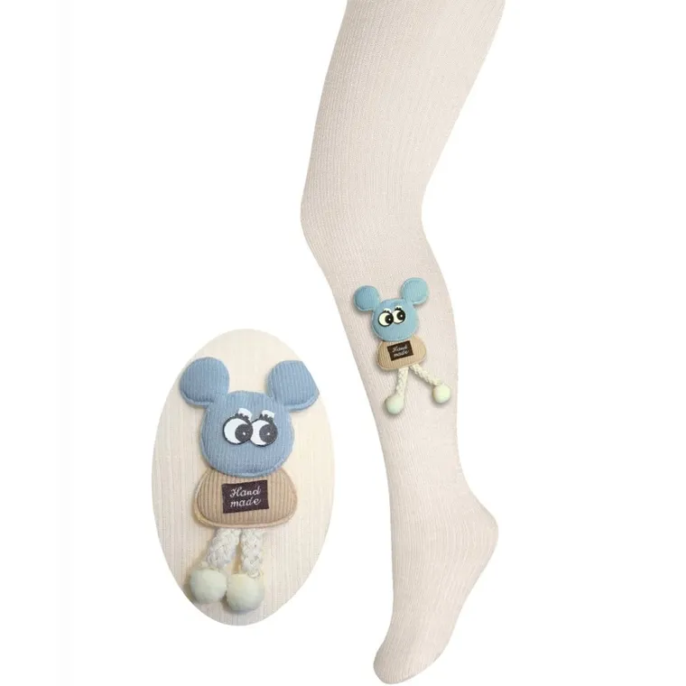 Rajstopy dziewczęce, ecru, Milusie