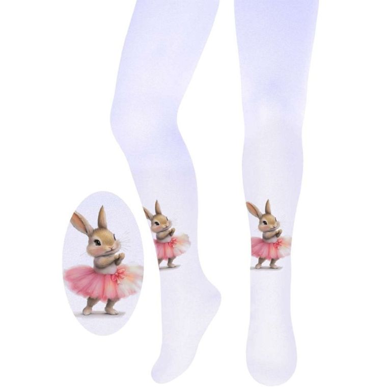 Rajstopy dziewczęce, ecru, Milusie