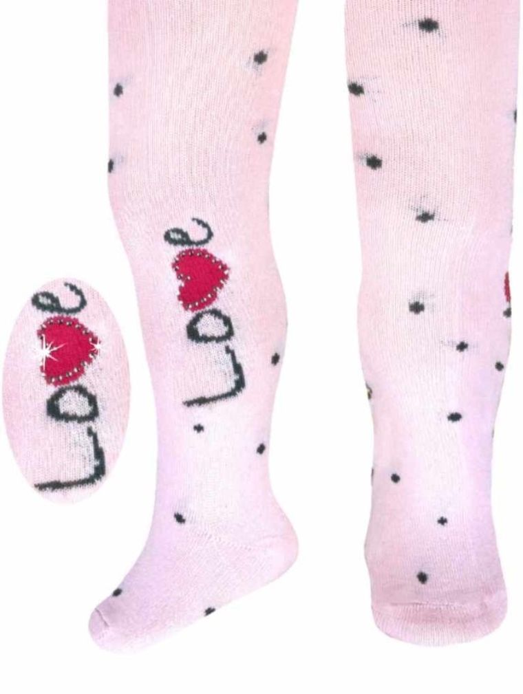 Rajstopy dziewczęce, jasnoróżowe, Milusie