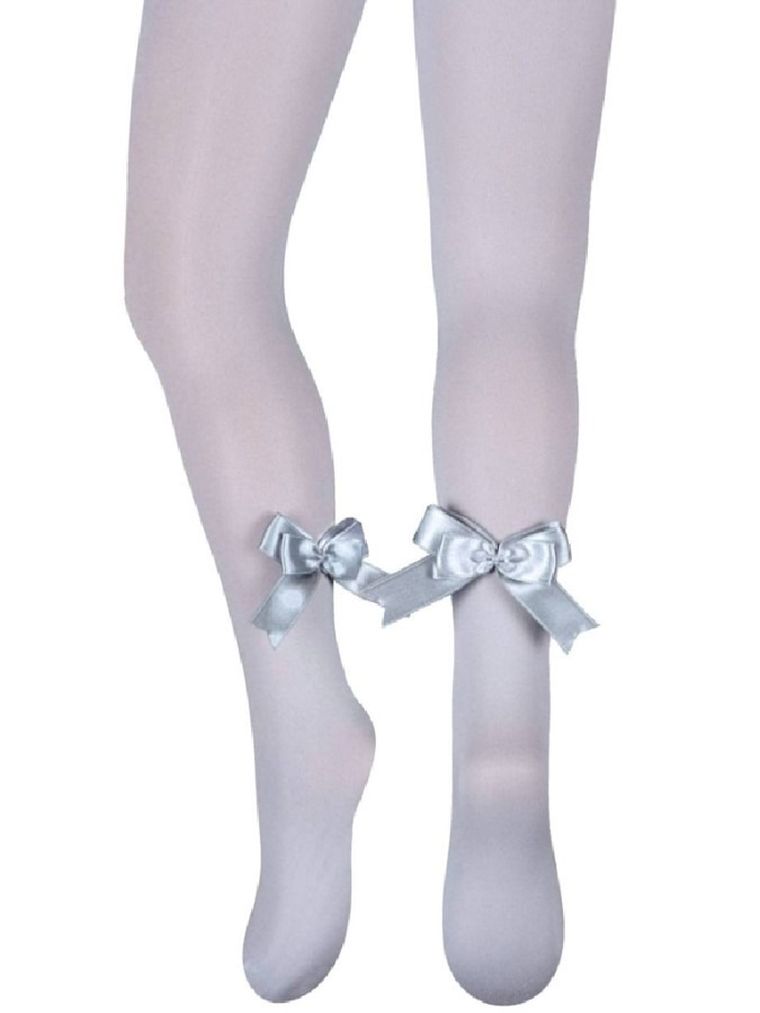 Rajstopy dziewczęce, jasnoszare, mikrofibra, Milusie