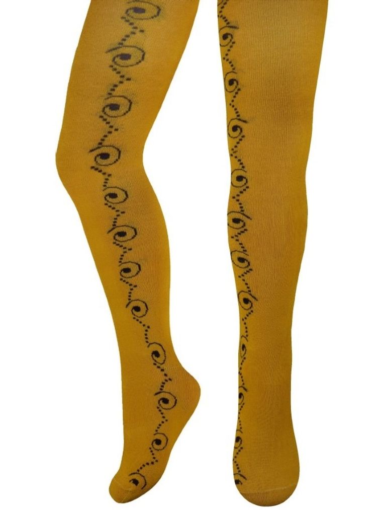 Rajstopy dziewczęce, musztardowe, Milusie