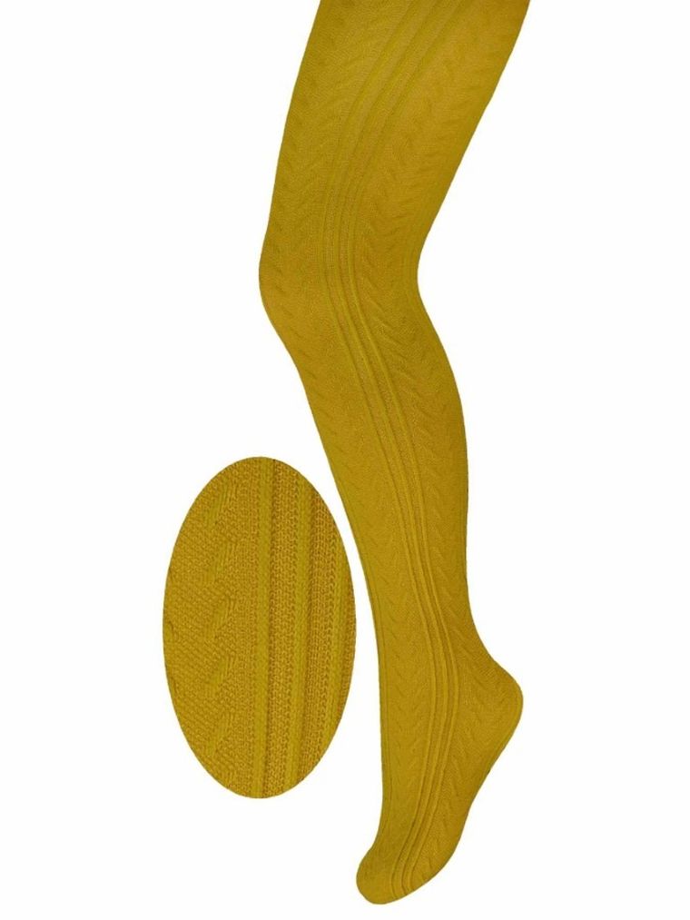 Rajstopy dziewczęce, musztardowe, Milusie