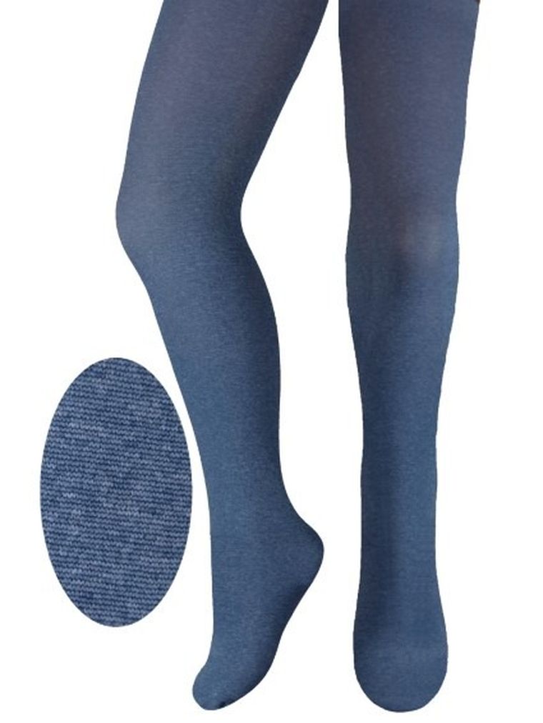 Rajstopy dziewczęce, niebieskie, mikrofibra, Milusie