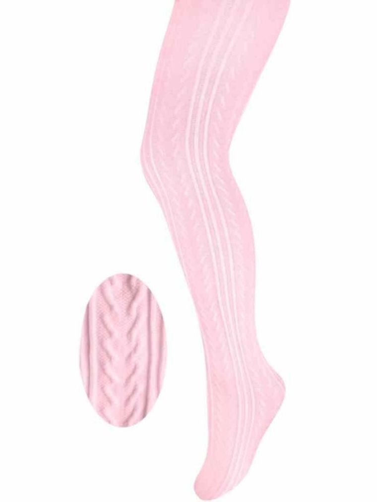 Rajstopy dziewczęce, różowe, mikrofibra, Milusie