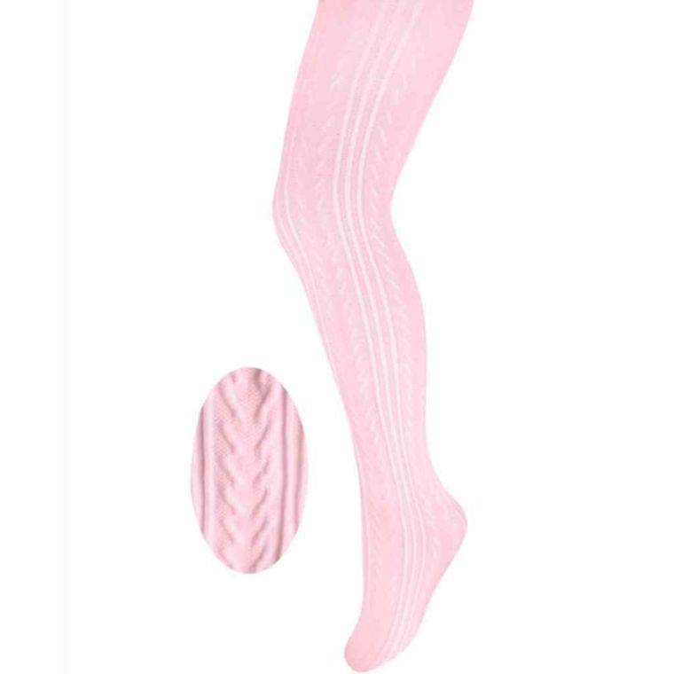 Rajstopy dziewczęce, różowe, mikrofibra, Milusie