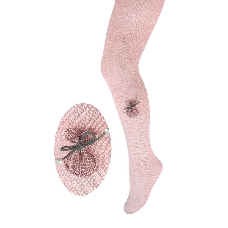 Rajstopy dziewczęce, różowe, Milusie