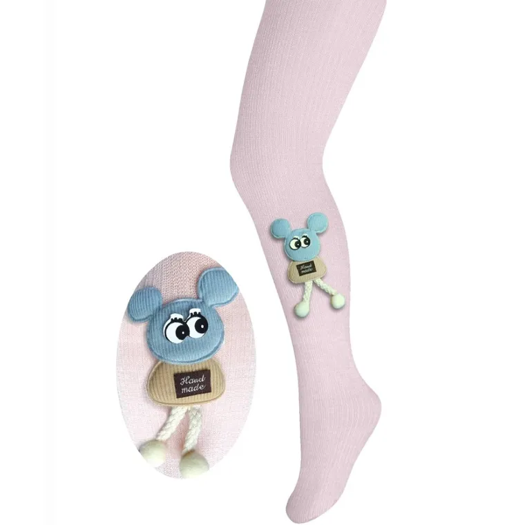 Rajstopy dziewczęce, różowe, Milusie