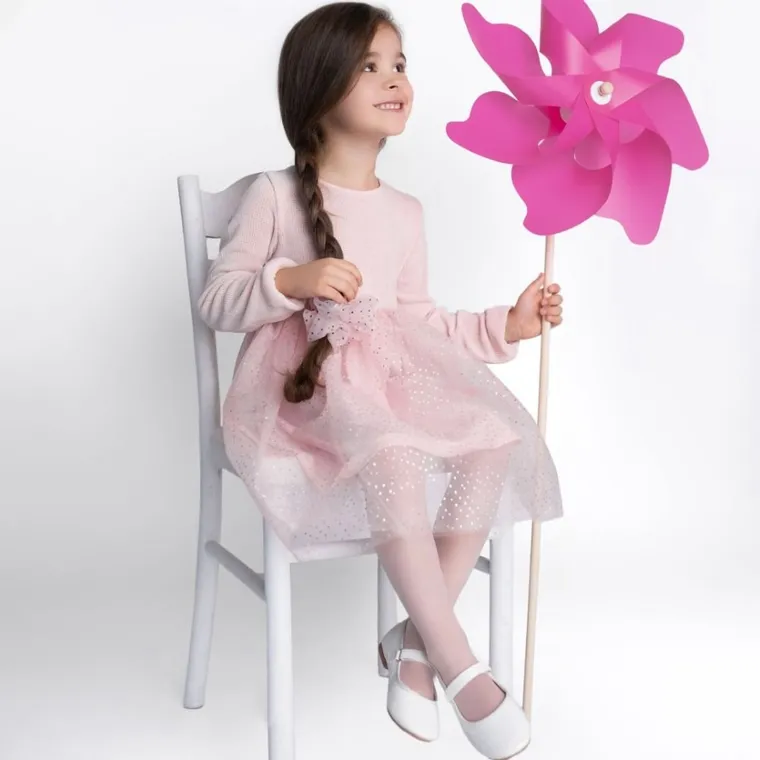 Rajstopy dziewczęce, różowe, Yoclub