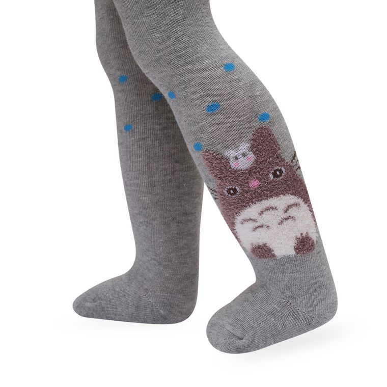 Rajstopy dziewczęce, szare, Be Snazzy