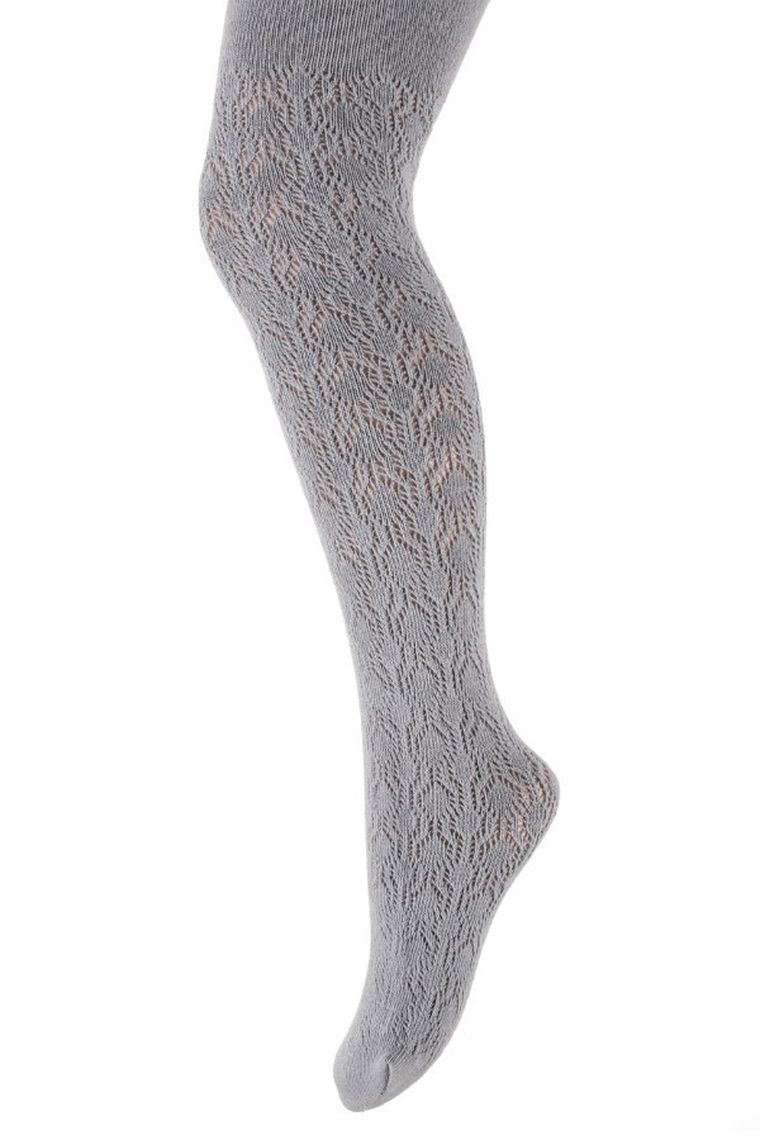 Rajstopy dziewczęce, szare, Charlotte, Marilyn