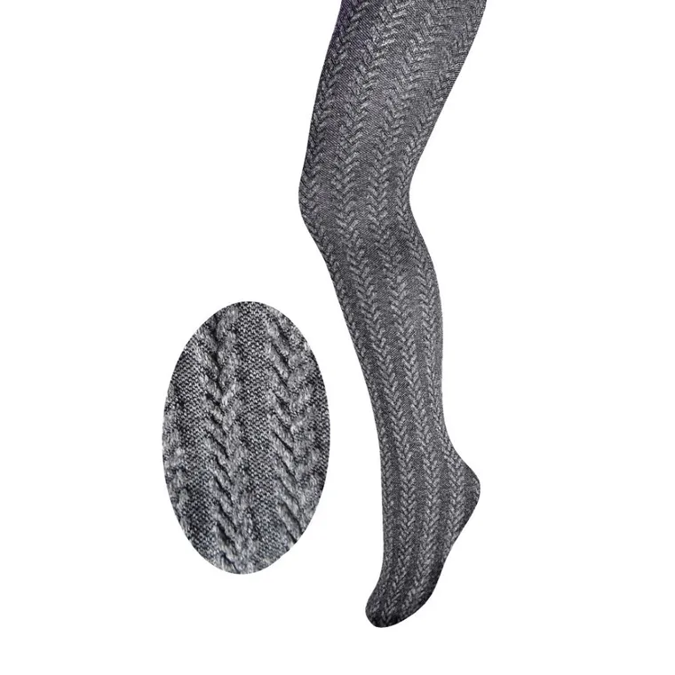 Rajstopy dziewczęce, szare, mikrofibra, Milusie