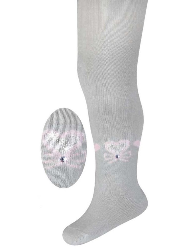 Rajstopy dziewczęce, szare, Milusie