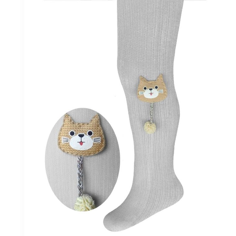 Rajstopy dziewczęce, szare, Milusie