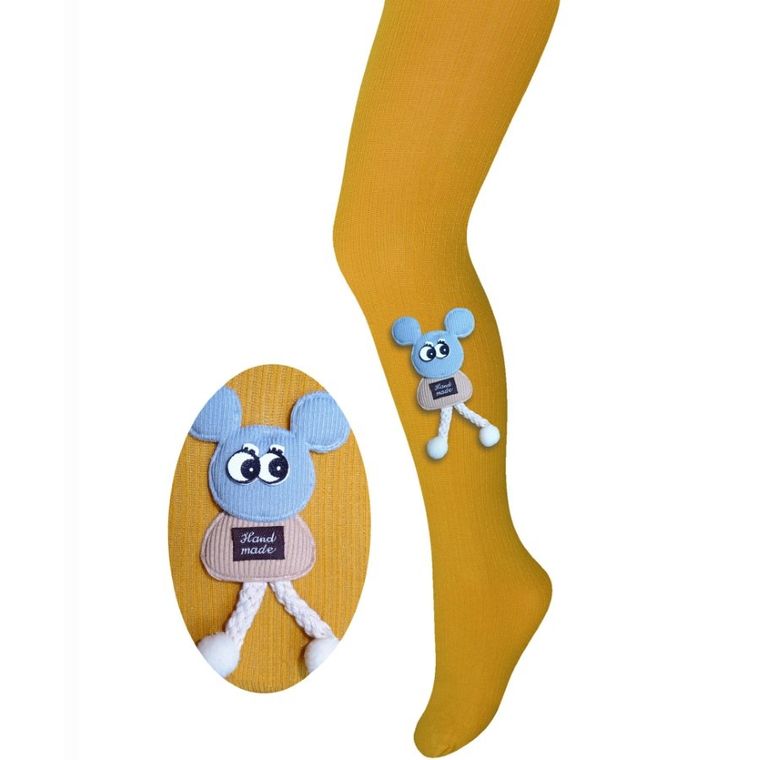 Rajstopy dziewczęce, żółte, Milusie