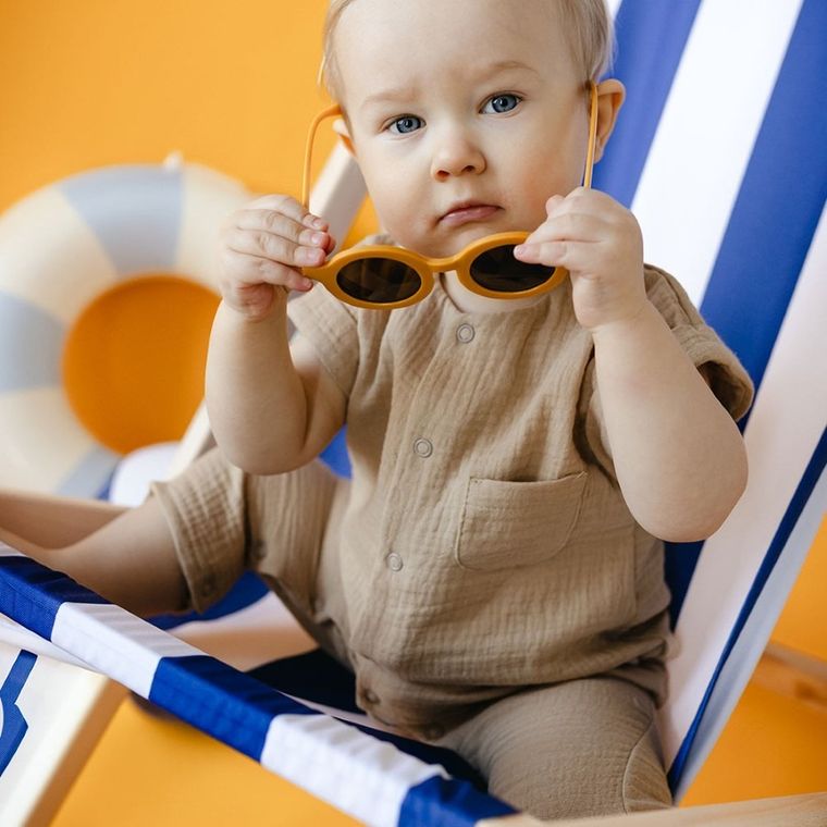 Rampers chłopięcy, beżowy, Eevi