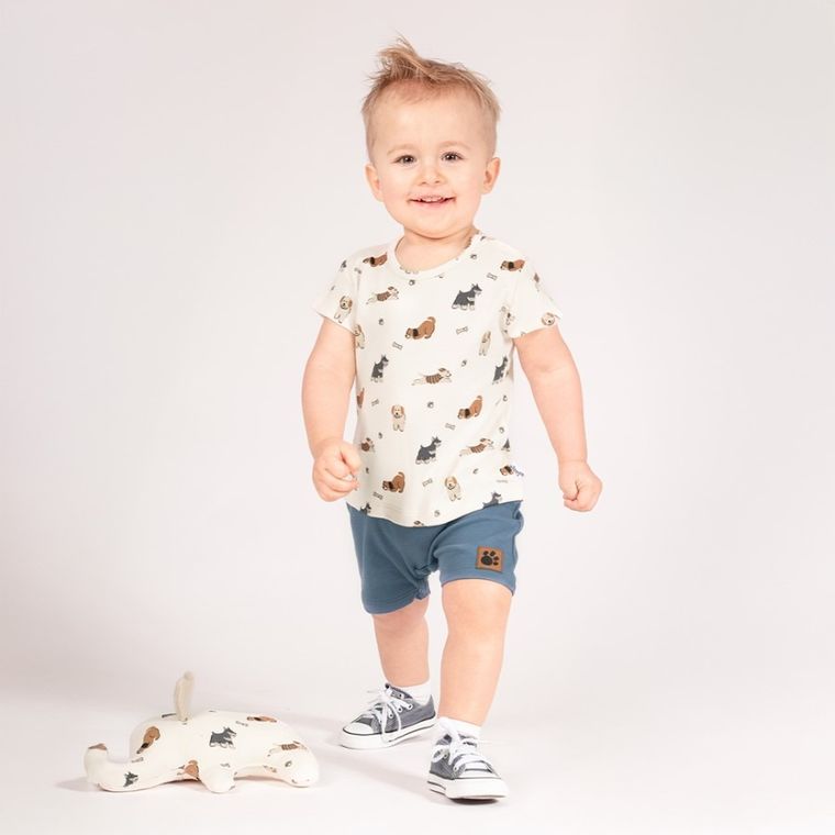 Rampers chłopięcy, beżowy, Nicol