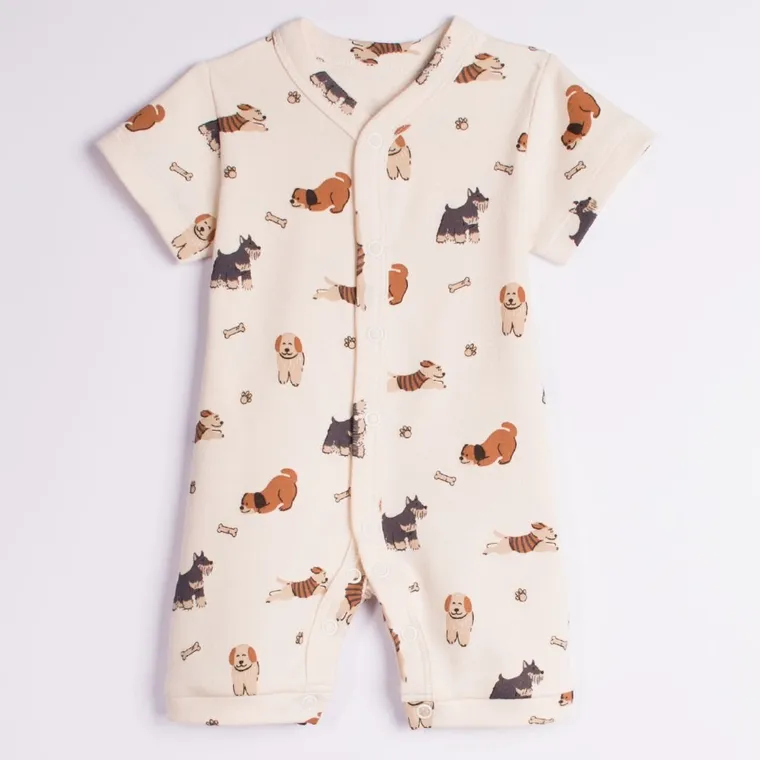 Rampers chłopięcy, beżowy, Nicol