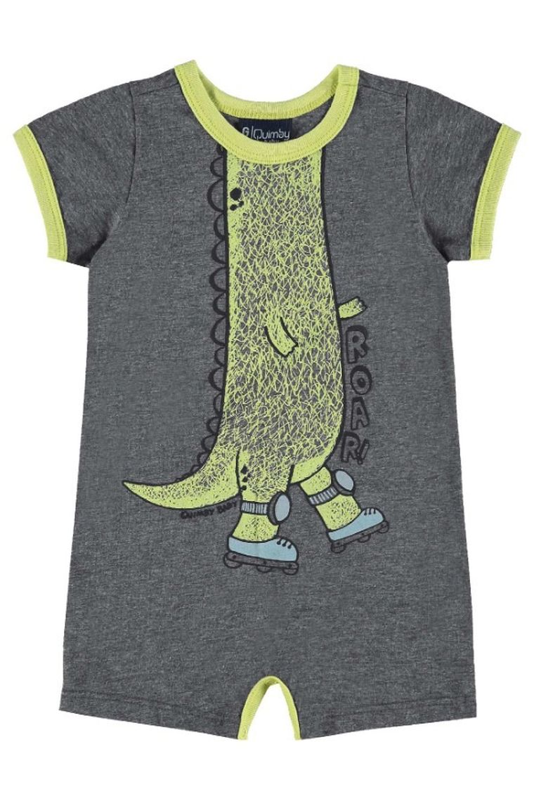 Rampers chłopięcy, ciemnoszary, Quimby