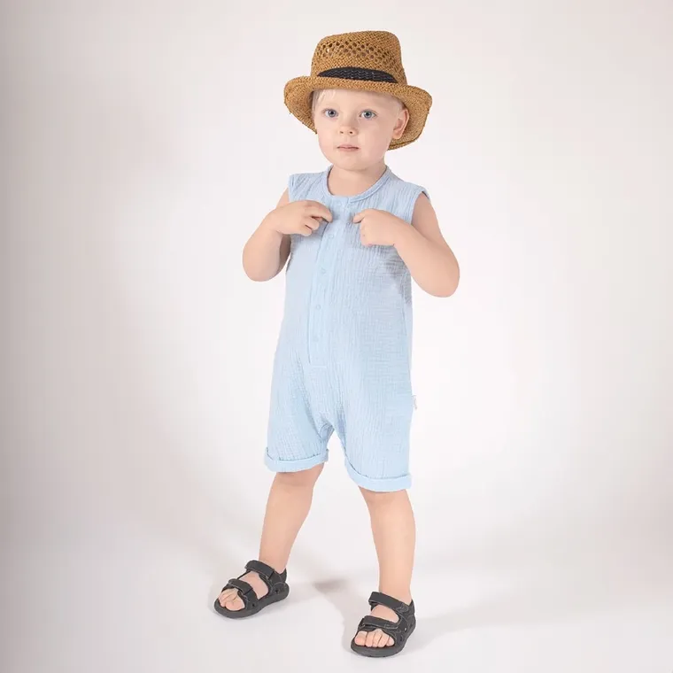 Rampers chłopięcy, niebieski, Nicol