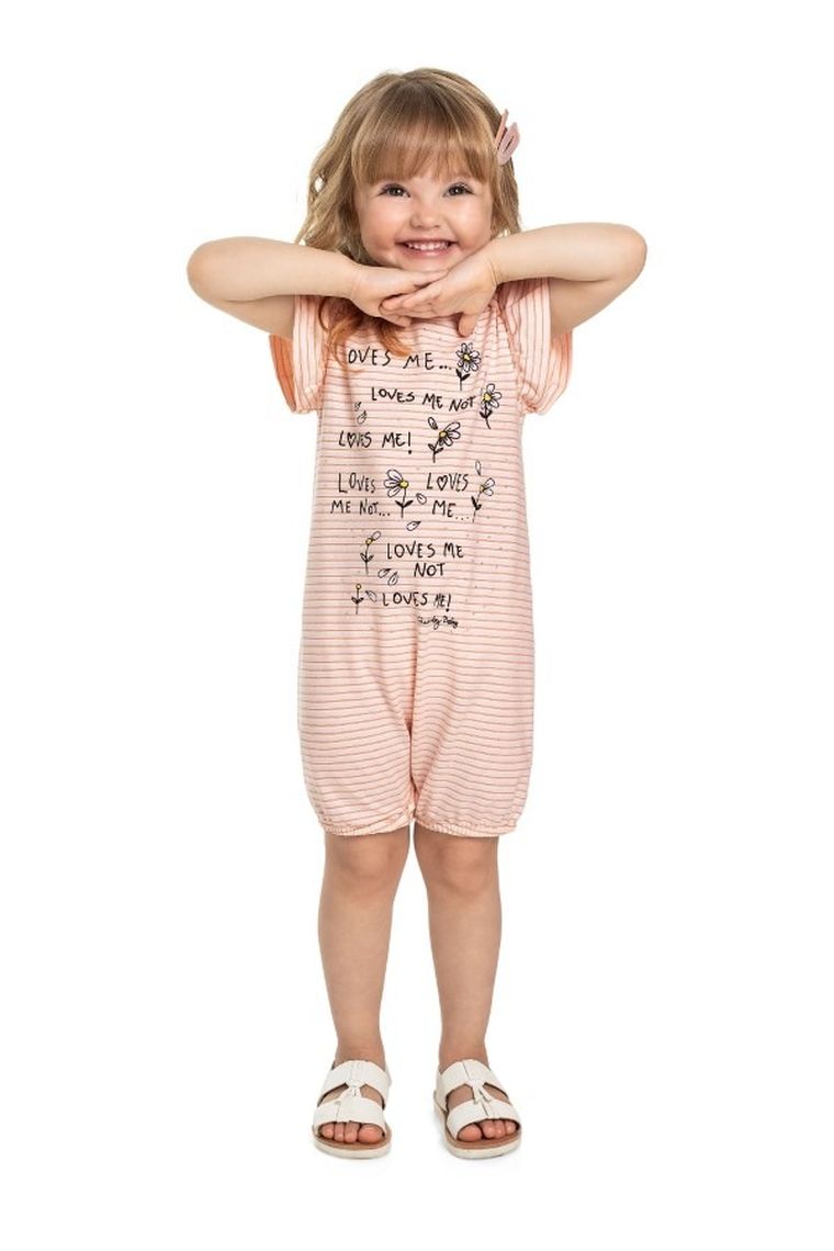 Rampers dziewczęcy, różowy, Quimby