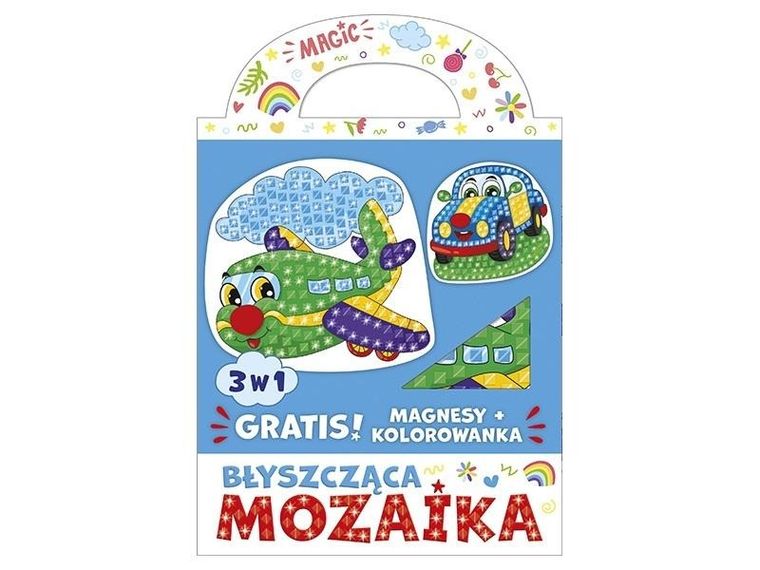 Ranok-creative, Błyszcząca mozaika, 3w1, Samolocik i autko