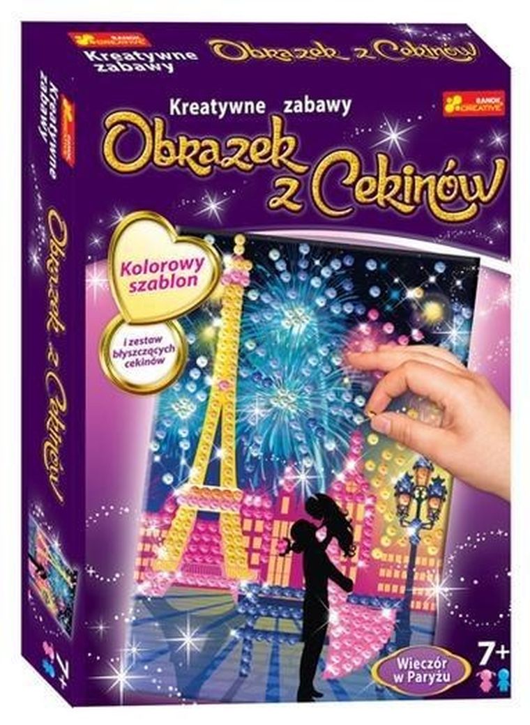 Ranok-Creative, Cekinowy obrazek, Wieczór w paryżu, zestaw kreatywny