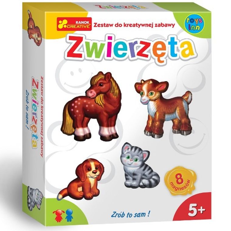 Ranok-Creative, Gipsowe magnesy, Zwierzęta, zestaw kreatywny