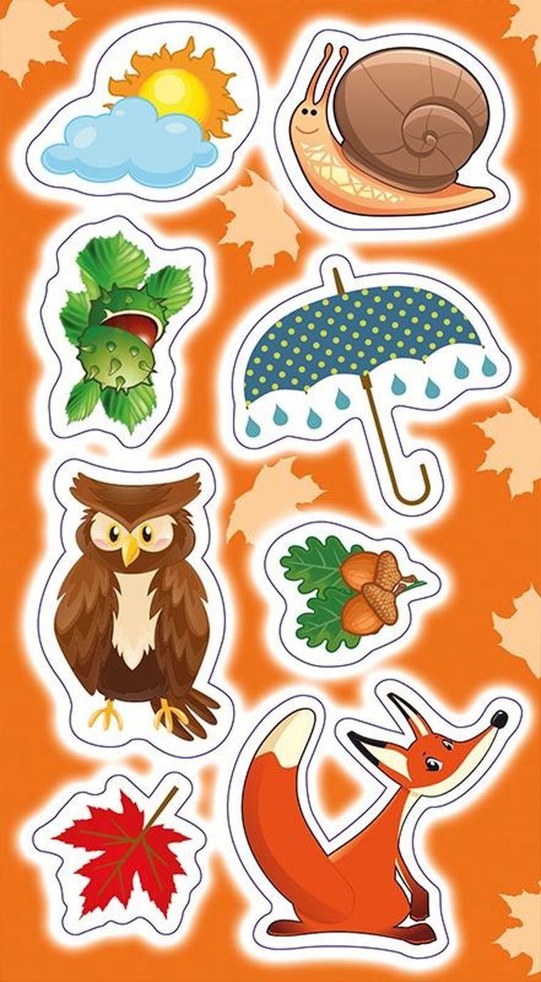 Ranok Creative, naklejki, Jesień