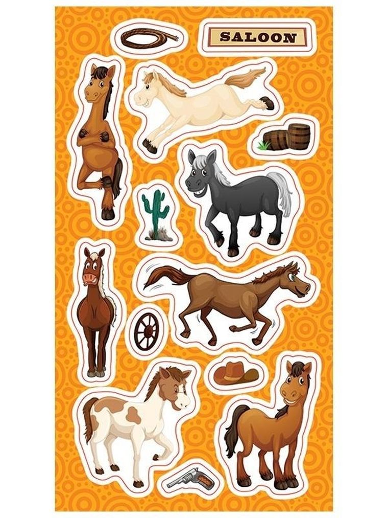 Ranok Creative, naklejki, Koniki