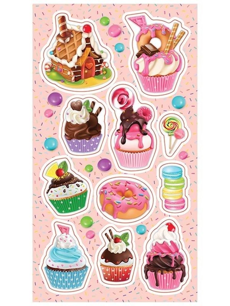 Ranok Creative, naklejki, Słodkie desery