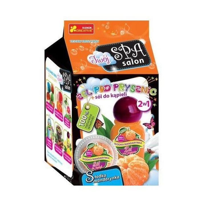 Ranok Creative, żel pod prysznic i sól do kąpieli, słodka mandarynka