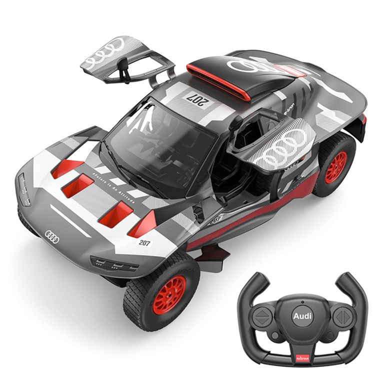 Rastar, Audi RS Q e-tron E2, pojazd zdalnie sterowany, szaro-czerwony, 1:14